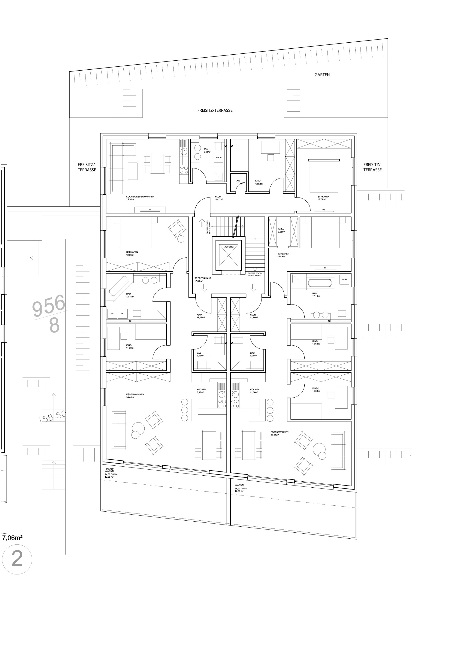 Haus 1 Ebene 3 – Grundriss